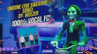 Jigsaw is a big WEEZER FAN (Undone by Weezer) in Fortnite Festival vocal FC 100%