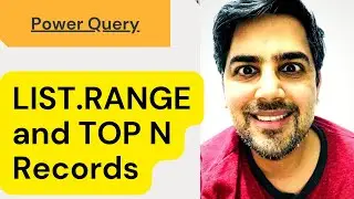 List.range function in  power query to get Top N records - (Power Query Training)  05