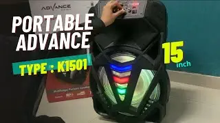 Speaker Portabel Advance Tipe K1501 15inch