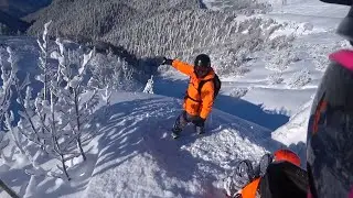 Фрирайд на сноуборде! Роза Хутор! Snowboard freeride!