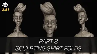 Sculpting Folds in Blender 2.81 | Sculpting Stylized Character Tutorial Series