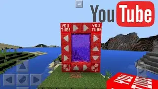 HOW TO MAKE A PORTAL TO THE YOUTUBER DIMENSION IN MCPE // minecraft pe portal 1.1.4