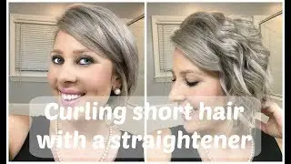 Curling Short Hair with a Straightener