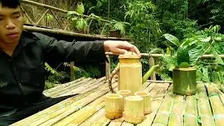 How to make bamboo teapot_Tea pickers _ hoe for gardening _ Building life