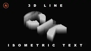 3D Line Isometric Text Effect in Illustrator - Illustrator Tutorial - Illustrator Techniques