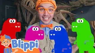 Blippi's Dinosaur Dig! | Learn Science at Orlando Science Center | Blippi - Learn Colors and Science