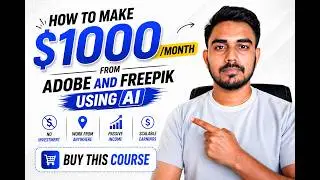 How to Earn $1000/Month from Adobe Stock & Freepik Using AI (Beginner Guide)