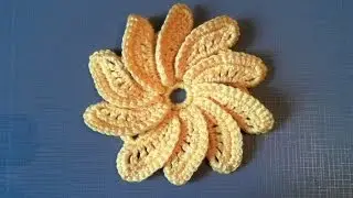 CROCHET SPIRAL FLOWER FOR IRISH LACE