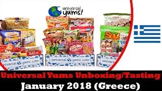Universal Yums Unboxing/Tasting January 2018 (Greece)