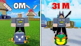Hành Trình Thợ Săn Từ 0M Bounty Lên 31M Bounty Trong Blox Fruits