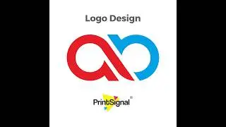 Logo Design Corel Draw Tutorial for Beginners | Letters AB | #PrintSignal