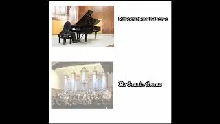 Minecraft theme vs civ 5 theme meme 