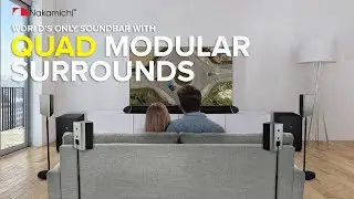 World's Only Soundbar with QUAD Surround Speakers