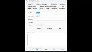 Active Directory User Information update/modification via PowerShell command