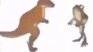 Dans eden dinazor ve kurbağa 1saat