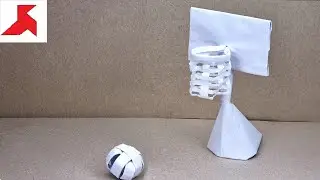 DIY 🏀 How to make a BASKETBALL RING AND BALL from A4 paper