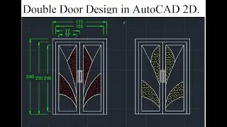 AutoCAD 2D Door Design 1, 