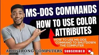 How To Use MS-Dos, 🗽 Command To Shutdown The Computer & Also How To Use Color Scheme 