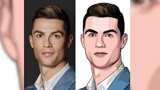 Photoshop Vector X Vexel - Cristiano Ronaldo (Time Lapse)