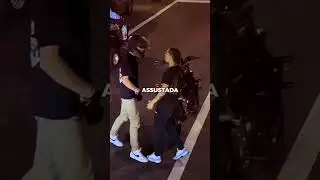 A mulher corajosa deu uma lição no motociclista...😬