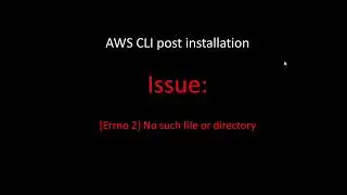 AWS CLI SSLError [Errno] 2 No such file or directory