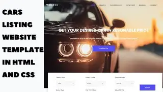 Building a Responsive Cars Listing Website from Scratch | Source code