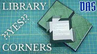 Library Corners with Bookcloth // Adventures in Bookbinding