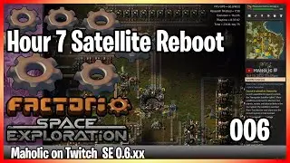 ⚙️Factorio Space exploration 0.6 Mod✅🏭➡️Hour 9 connecting resources to satellite x006
