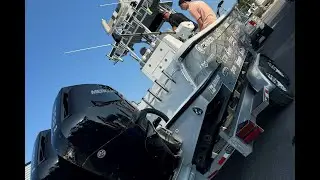 Mercury V-10 400s Install on Andros Offshore 32 - #mercurymarine #v10 #new #motor #upgrade #shorts