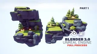 Blender 3.0 & UNREAL | Creating 3D ART for Platformer / Side Scroller Game (Part 1)