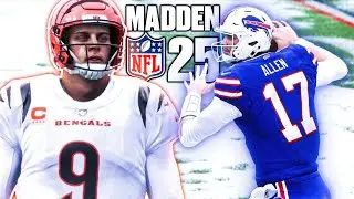 BENGALS vs BILLS in the SNOW ❄️ | Madden 25 Simulation Gameplay