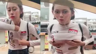 Lagi viral!!  Wanita ini gak sadar berkaca di mobil || Ngakak banget deh ||
