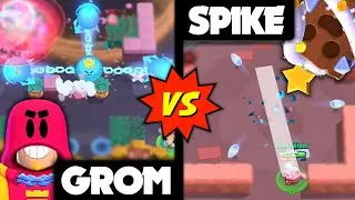 How Good is Grom? New Brawler Grom vs. Spike - Grom In Context! | Brawl Stars