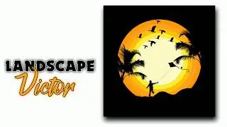 How To Make Vector Art In Pixellab || Landscape Victor Art || Pixellab Tutorial || Nerd Tutorials
