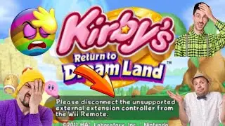 Please disconnect the unsupported external extension controller from the Wii /kirby's/dolphin mmjr