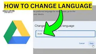 How To Change Language on Google Drive(EASY)