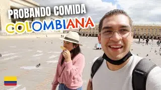 Tasting COLOMBIAN FOOD 🇨🇴 for the FIRST TIME | Ajiaco, Bandeja Paisa, Arepas?