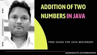 Addition Of Two Numbers In Java | Sum of Two numbers (without user input) Program in Java #java