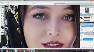 Lip , Eye , Hair color change in adobe photoshop 7.0  || होठ , आँख  , बाल  का रंग फोटोशाप में बदले