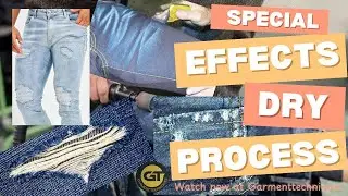 Special Effects or Dry Process of jeans
