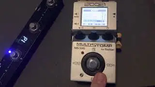 M-vave Chocolate switcher w/ M-Vave MS-1 adapter to control Zoom MS50G MultiStomp