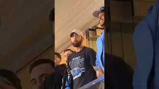 Eminem Gets Heckled by a Fan During Detroit Lions Game 😄 #shorts #eminem