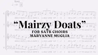 "mairzy doats" for SATB choirs