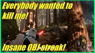 Star Wars Battlefront - Everybody wanted to kill me! | Insane killstreak defending obj! (A280C)