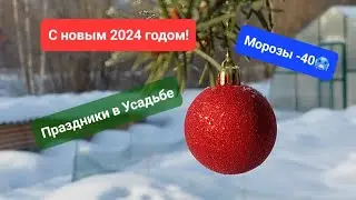 С новым годом! Мороз -40, но мы проводим каникулы в Усадьбе!