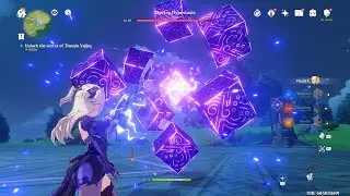 Electro Hypostasis Elite Boss Fight (Low Level Challenge) - Genshin Impact 原神