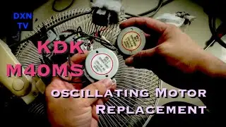 KDK M40MS Wall Fan DIY Repair. Oscillating Motor Replacement with MT8-L motor.