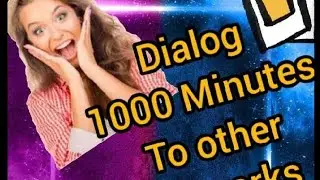 Dialog New Call Package 1000 to Other Networks 498/=1000SMS 1.5 Any Time Data