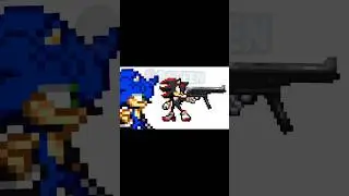 Sonic Sprite Animation Funny #shorts #sonic #shadow #silverthehedgehog