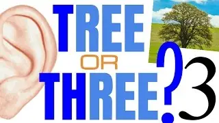 TREE or THREE? English pronunciation listening practice training with minimal pair audio examples
